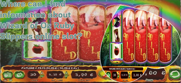 Wizard of oz ruby slippers slot